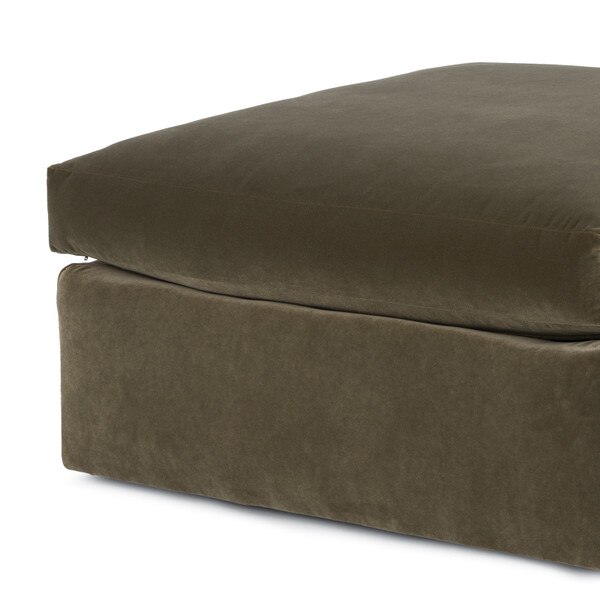 Elise Sectional Ottoman Piece (Olive) Macro 2